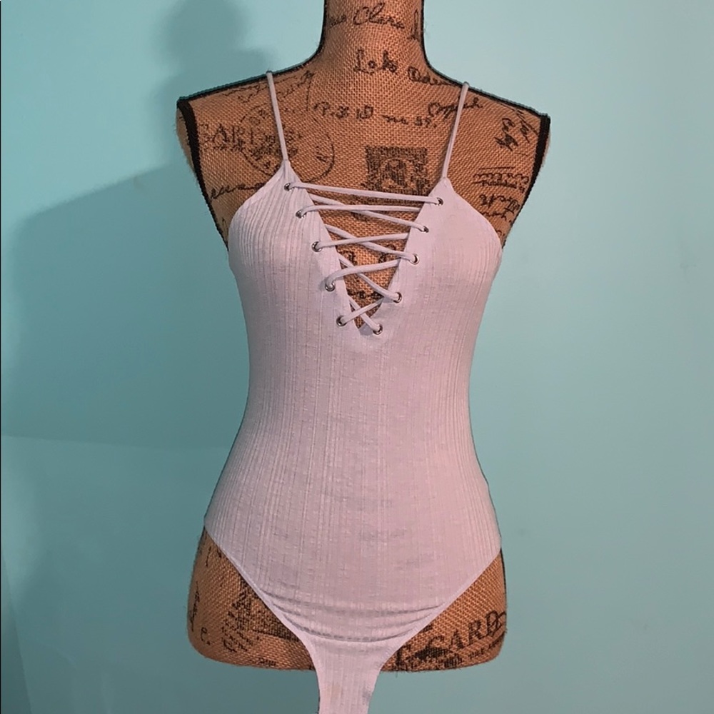 Forever 21 Light Blue Bodysuit